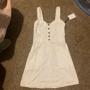 White/Cream jean dress
